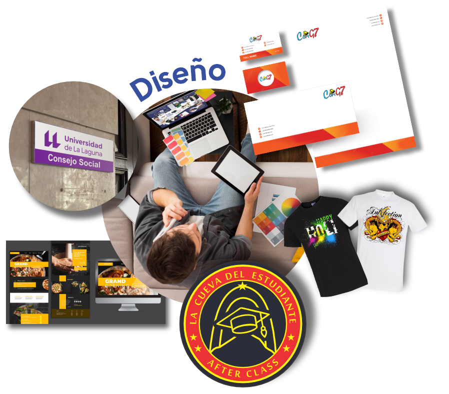 copisteria, Copias, color, diseño gráfico, paginas web, soluciones, estampado color, encuadernados, anillados, señaletica, avisos, scaner, plastificado, vinilos, material pop, llaveros, tazas, displays, roll ups